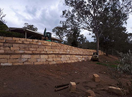 Sandstone Retaining Wall - Brisbane West